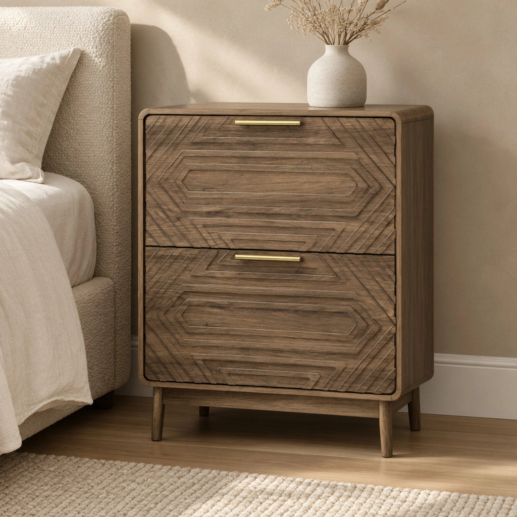 Scarpiera 91x54x16 cm con 2 ante a ribalta in MDF noce