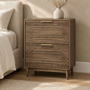 Scarpiera 91x54x16 cm con 2 ante a ribalta in MDF noce