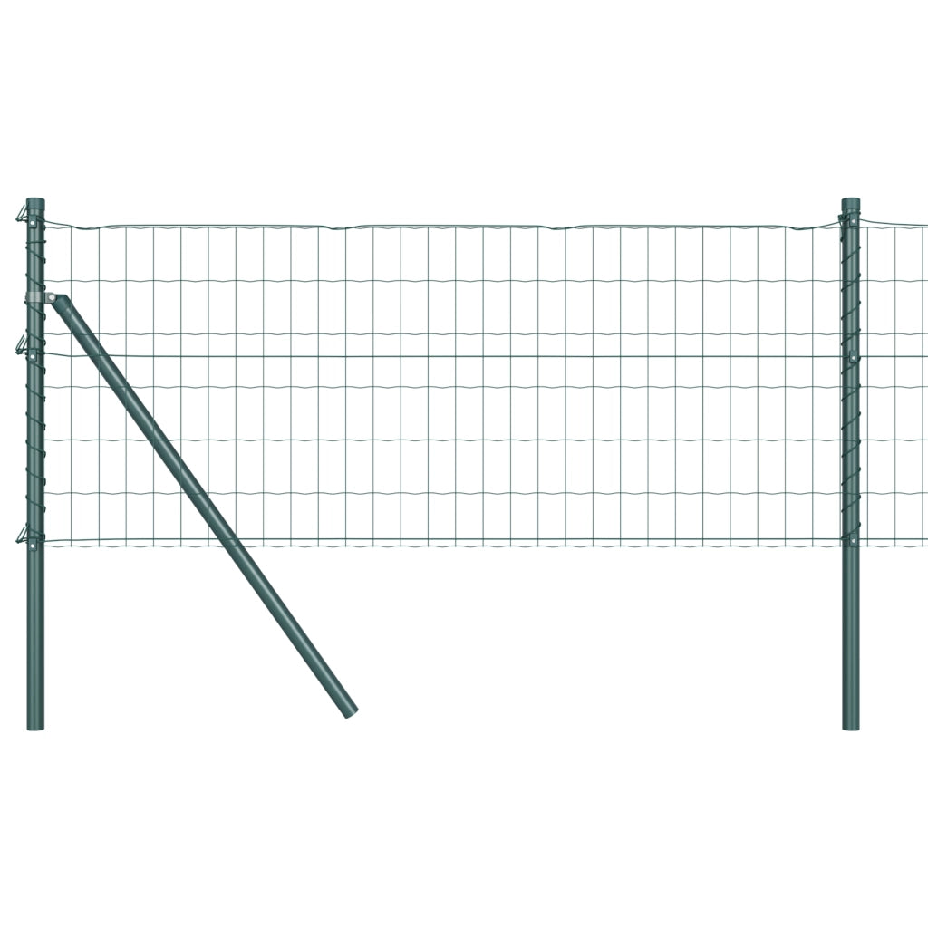 Recinto Euro con 7 post 0.8x10 m Acciaio Zincato Verde