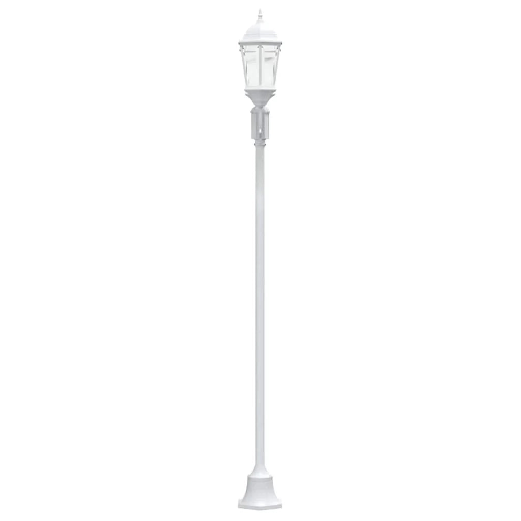 Lampada da giardino vintage 68 x 20 x 235 cm illuminazione potente stile classico alluminio bianco 02_0058417