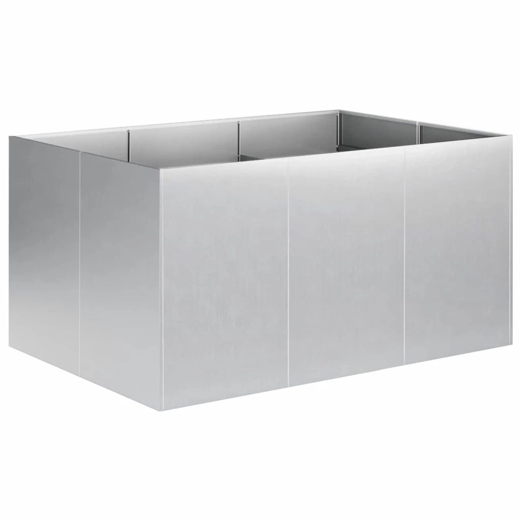 Vaso da giardino Argento 120 x 80 x 60 cm Acciaio zincato 8005930