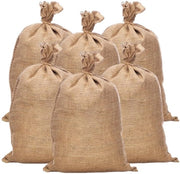 Set di 6 sacchi di juta per piante, grandi, 60x100CM sacchi di juta, sacco di juta, grande sacco di juta, protezione per piante in inverno, sostenibile/zacche per patate/protezione dal gelo/borse di Natale/borse di gara