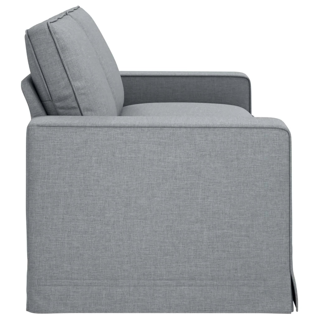 Divano Grigio chiaro 222 x 80 x 82 cm Tessuto 42024397