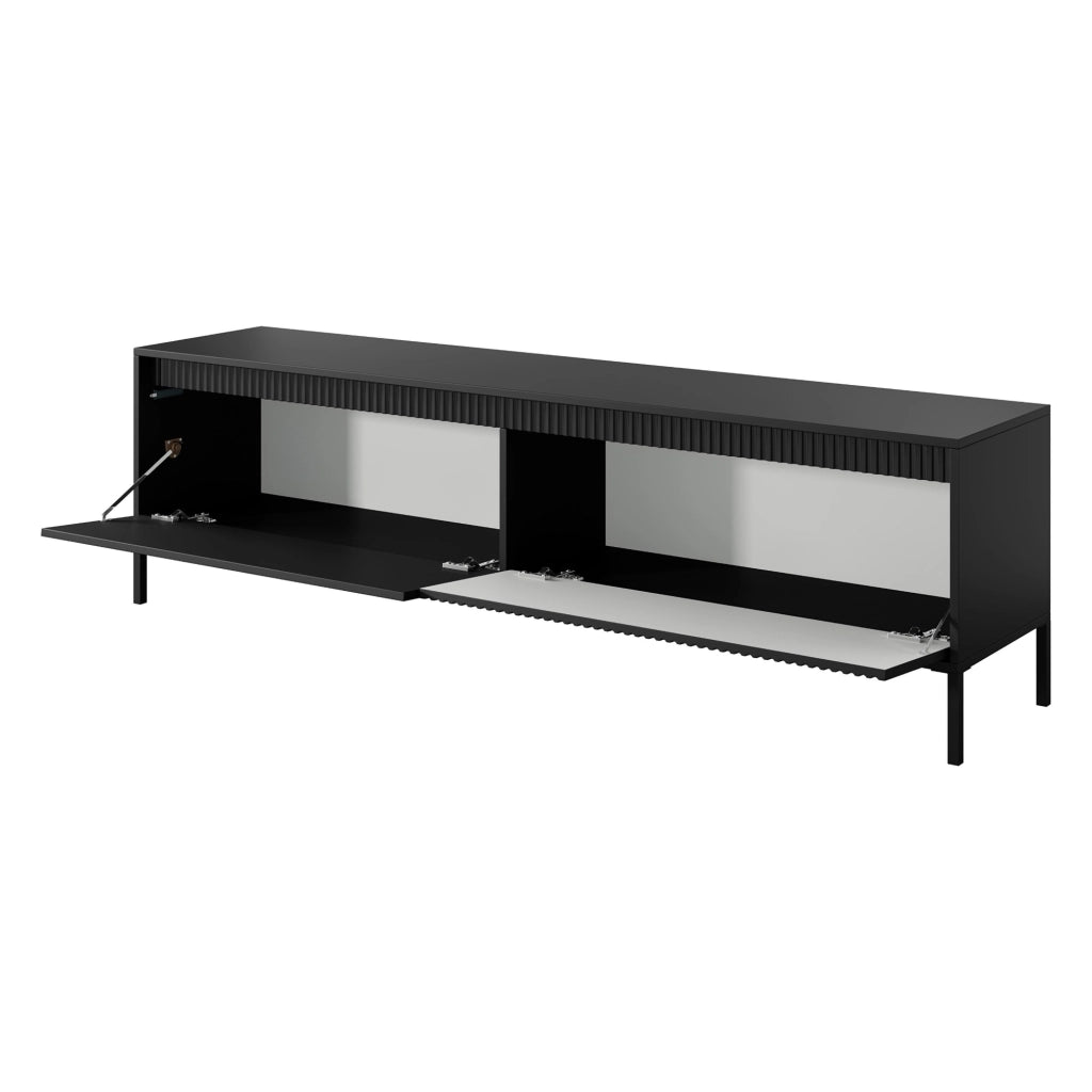 Kami, Mobile Porta tv un Ripiano, 187x40x53h cm Nero