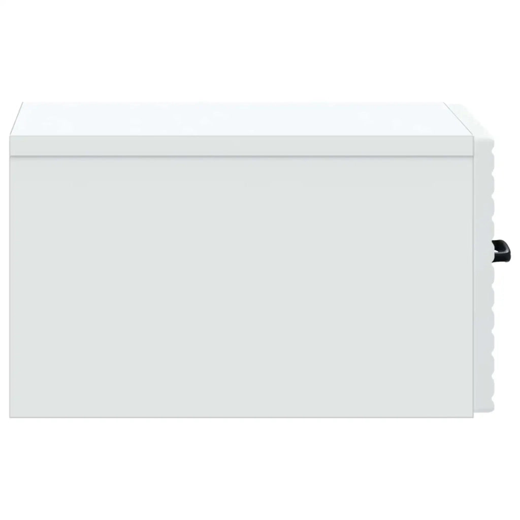 Mobiletto da notte a muro con cassetto Bianco 34,5 x 33 x 20 cm 898595