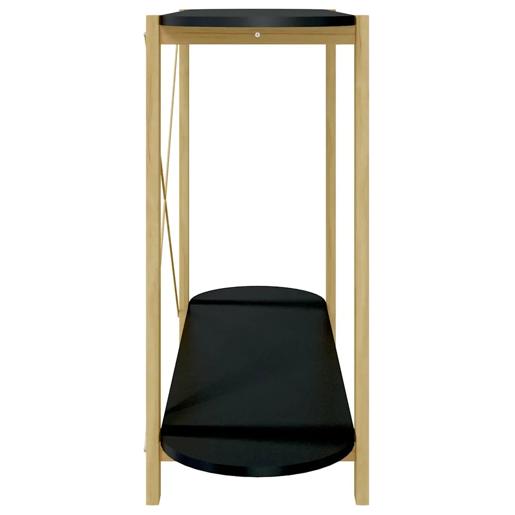 Tavolino Consolle | Tavolo d'Ingresso Nero 110x38x75 cm in Legno Multistrato