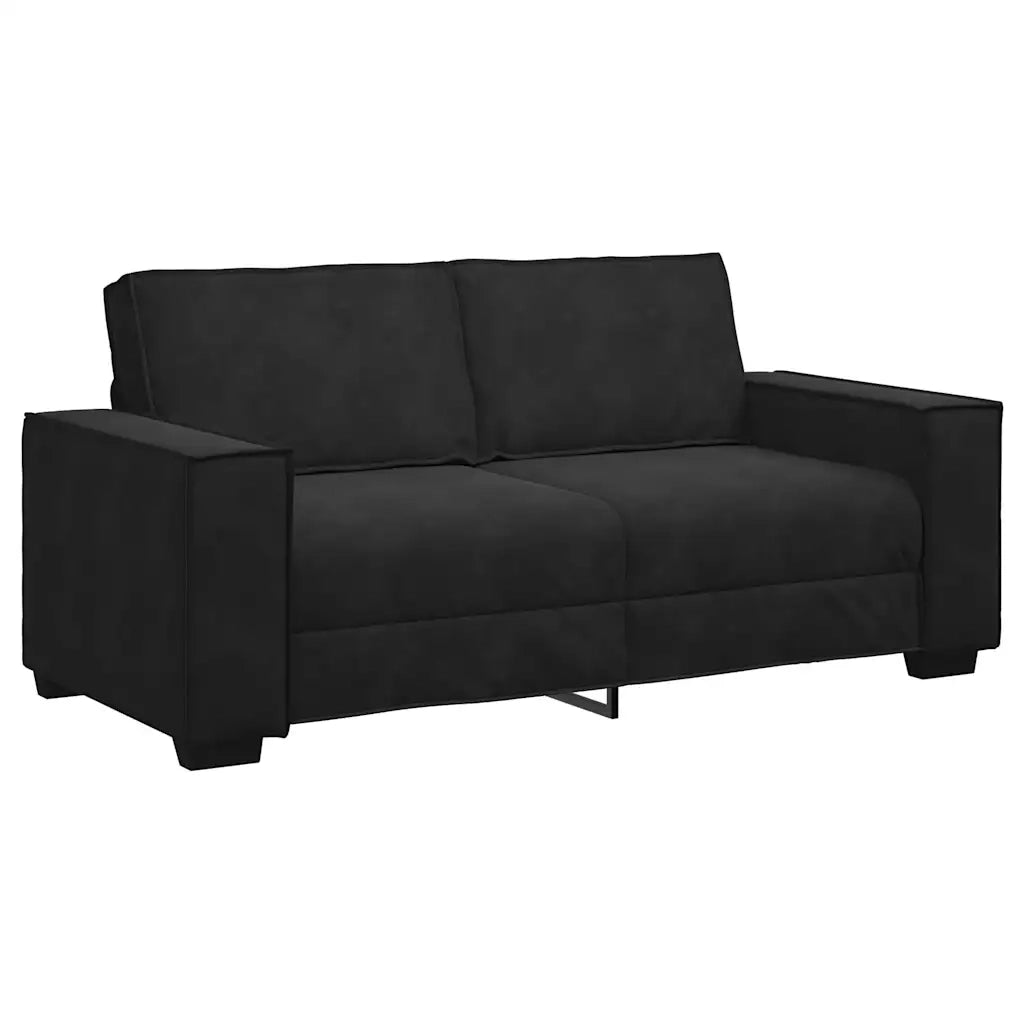 Divano a 2 Posti Nero 180x78x84 cm in Velluto 4105025