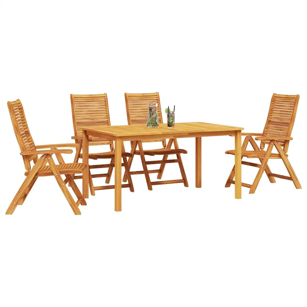 Set da Pranzo per Giardino 5 pcs Marrone 3375626