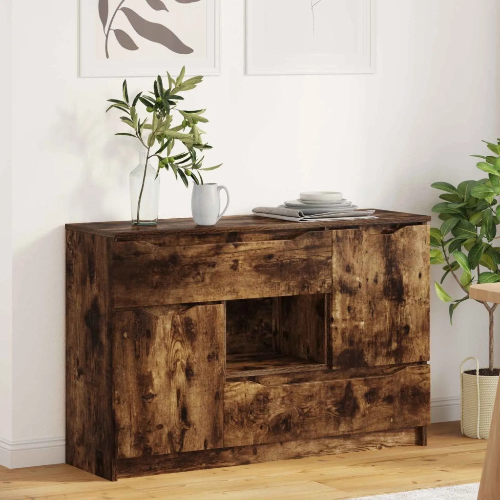 Credenza Rovere fumé 100 x 30 x 65,6 Legno multistrato 888792