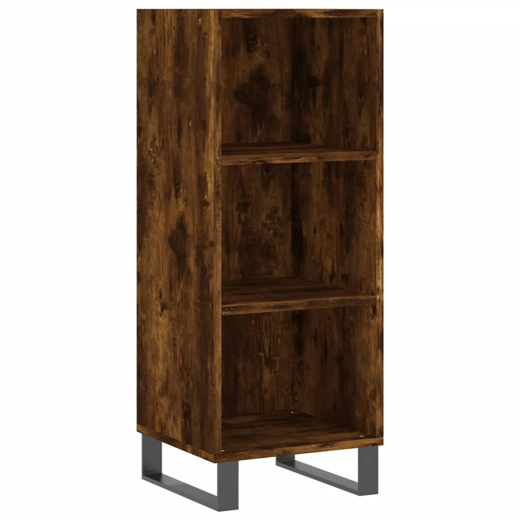 Credenza Rovere Fumo 34,5x34x180 cm in Legno Multistrato 3199390