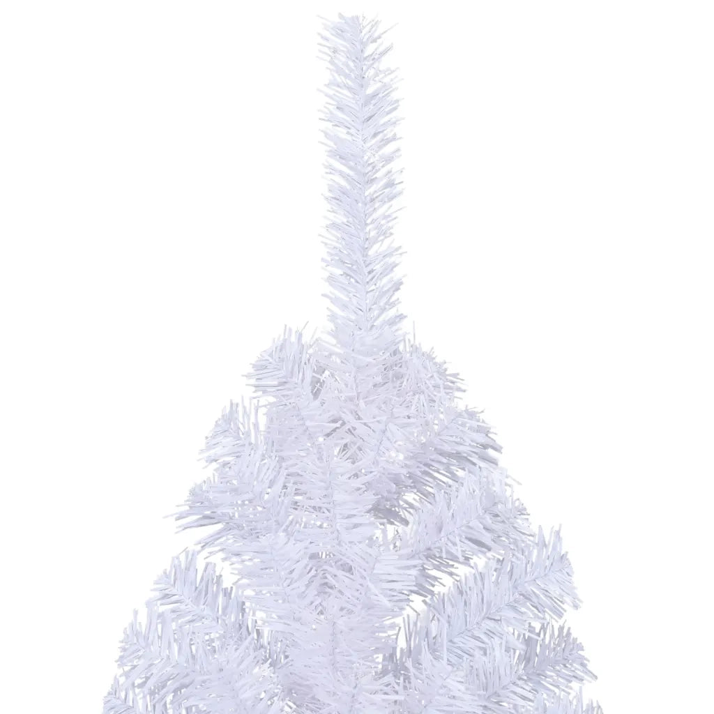 Albero di Natale Artificiale a MetÃ  Supporto Bianco 240 cm PVC