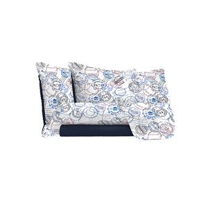 Set Lenzuola Singolo Sopra Sotto e Federe in Microfibra Travel Life