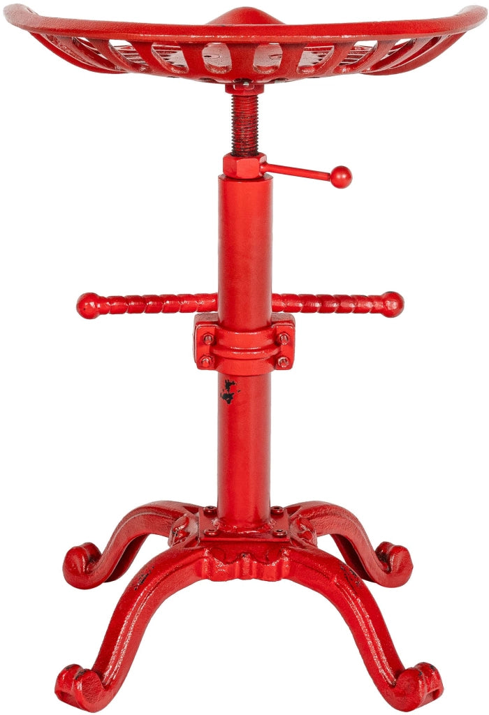 Set 2 Sgabelli Bar industriali Butch In Ghisa rosso