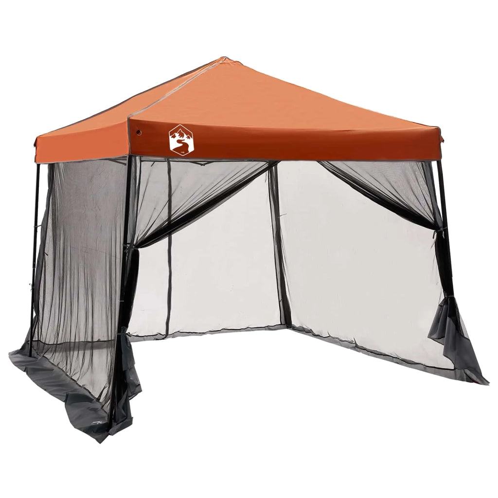 Set di Tende da Campeggio con tetto 2 pcs Grigio e arancione 3337178