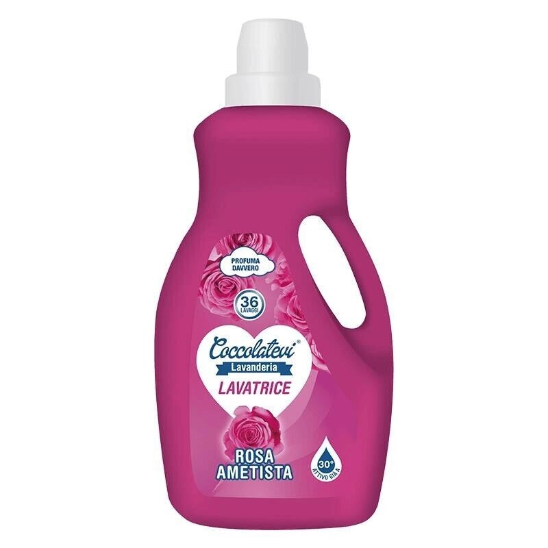 COCCOLATEVI LIQUIDO PER LAVATRICE IN FORMATO DA 1800ML ROSA AMETISTA