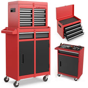 Cassetta Carrello Portautensili Mobiletto 5 Cassetti 2in1 per Garage e Officina