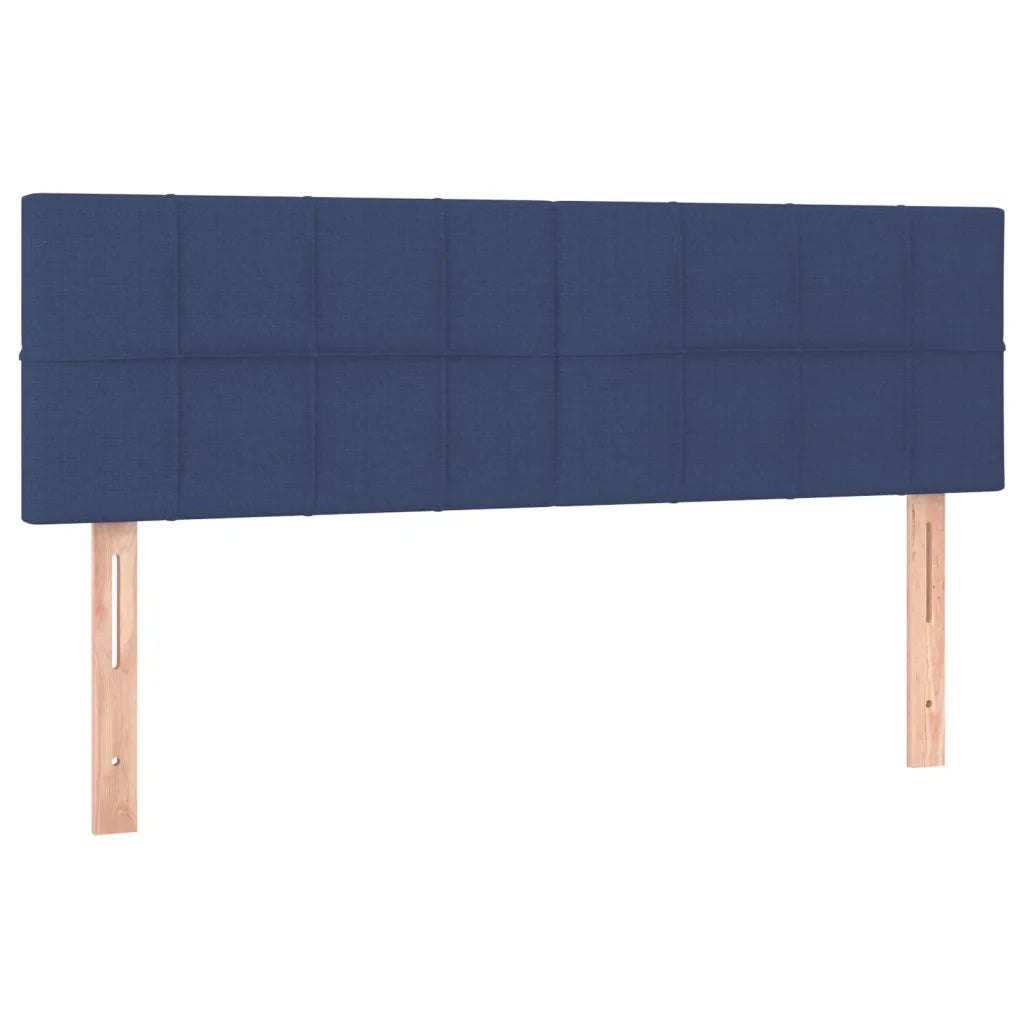 Letto a Molle con Materasso e LED Blu 140x200 cm in Tessuto 3133723