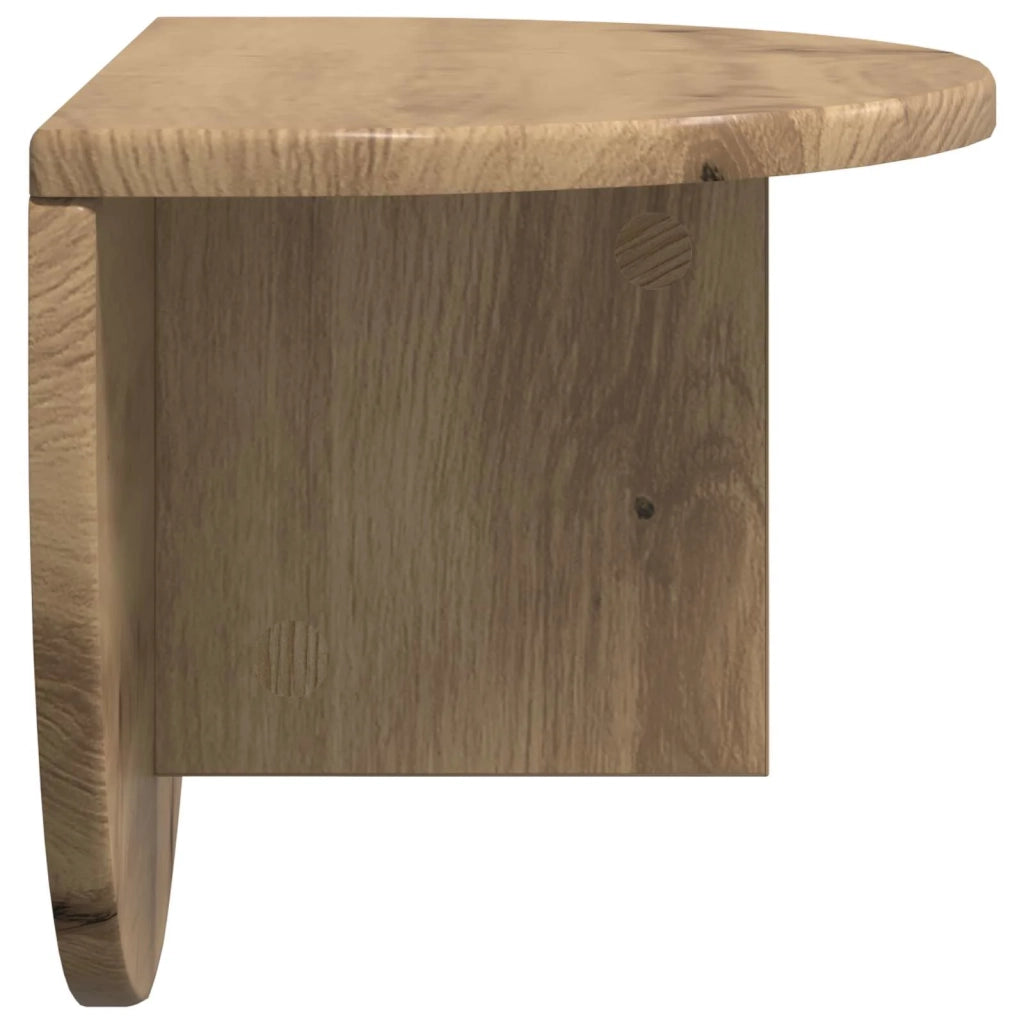 Scaffale da parete 2 pcs Rovere artigianale 48 x 24 x 24 cm 891447