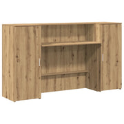 Banco Reception | Scrivania | Tavolo da Ufficio Rovere Artigianale 180x50x103,5cm in Truciolato