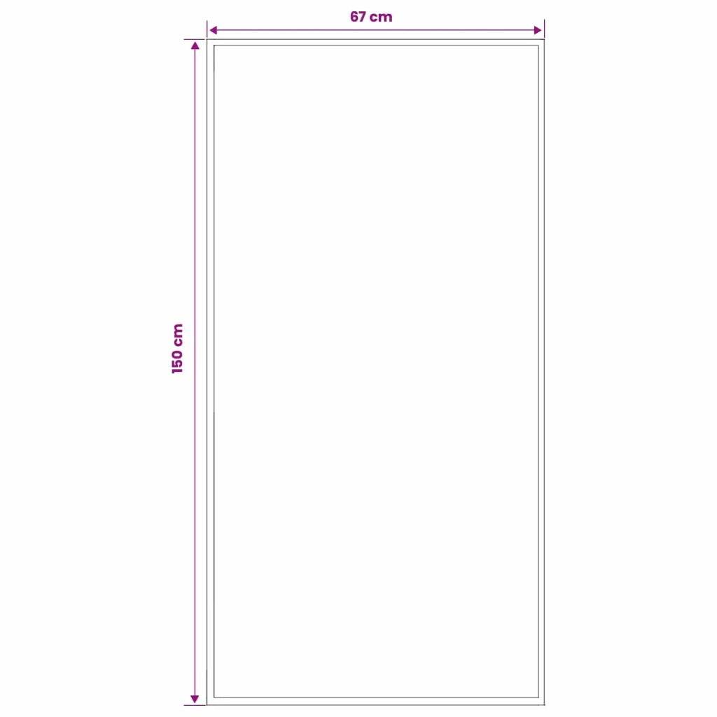 Tappeto Runner FLORNES Tessuto Marrone 67 x 150 cm PP 7 mm 42057380