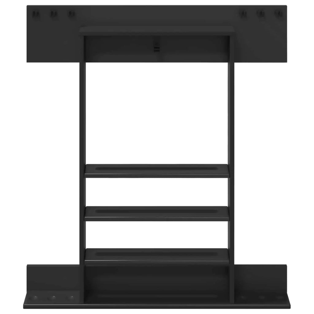 Supporto per stecche da biliardo Legno ingegnerizzato Nero 3429717