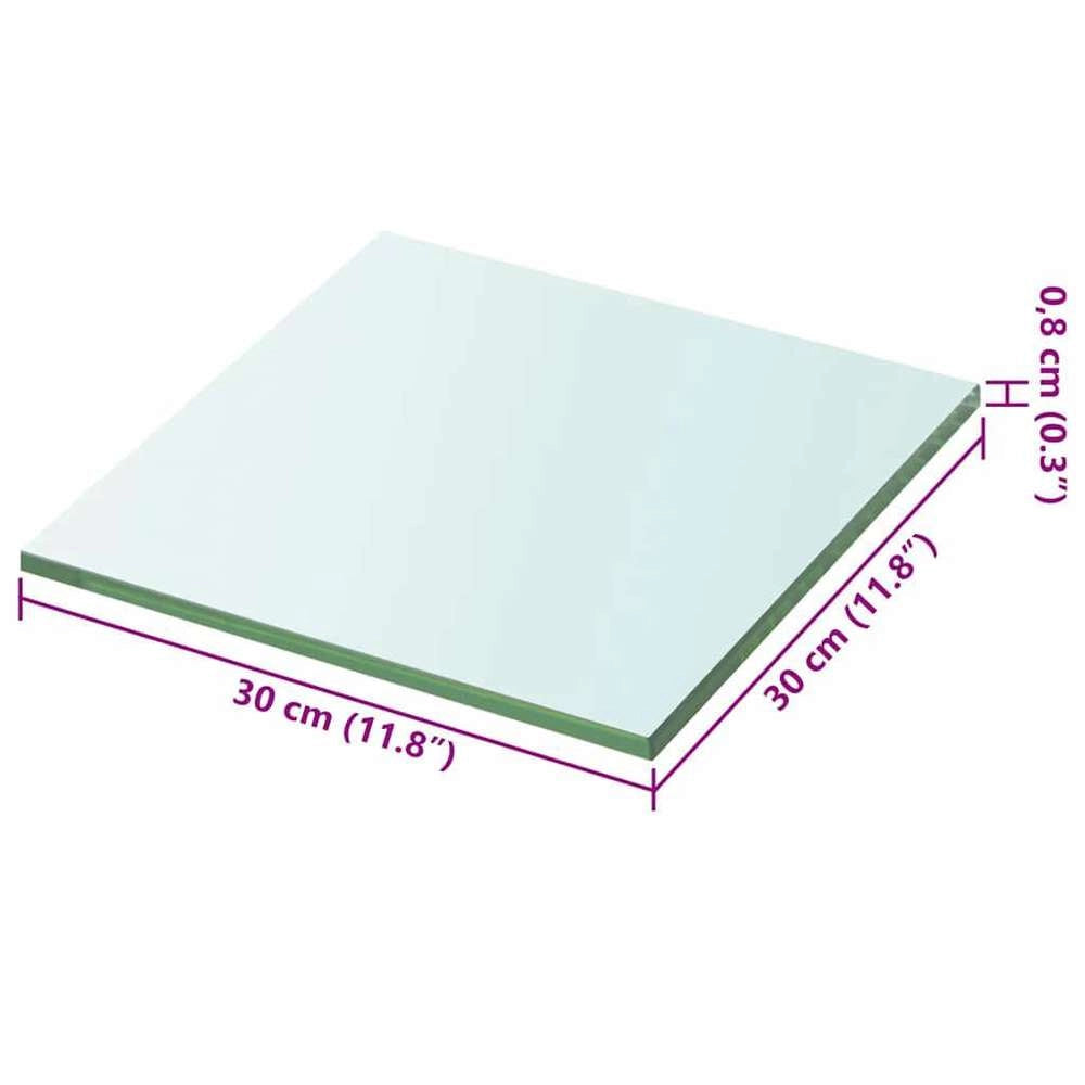 Shelf Glass Transparent 30x30 Cm