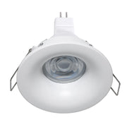 Faretto LED 7W incasso 7cm luci soffitto box doccia bagno turco GU5.3 alimentatore 12V IP65 TONDO LUCE 3000K