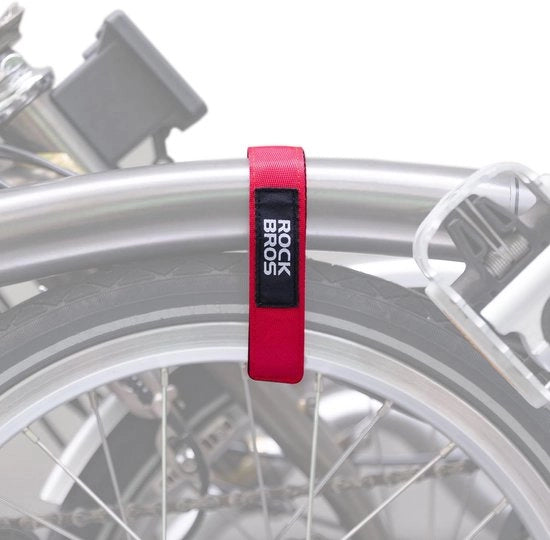 Fascia di trasporto per biciclette universale, cintura per Brompton con chiusura a clip e applicazione universale per fissare il telaio della bicicletta