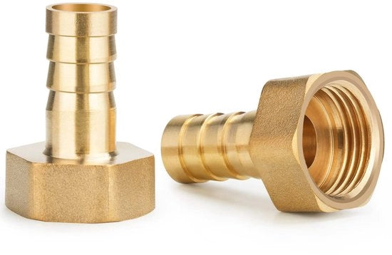 Due pezzi di connettore a messina 1/2 pollice per tubi di 12mm per cavi interni per tubi di giardino e sanitari