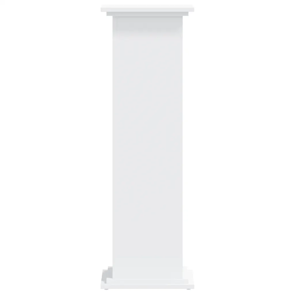 Supporto per Piante Bianco 33x33x100 cm in Truciolato 852978