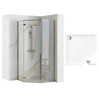 Cabina Doccia Diamond Gold 90x90 senza piatto doccia