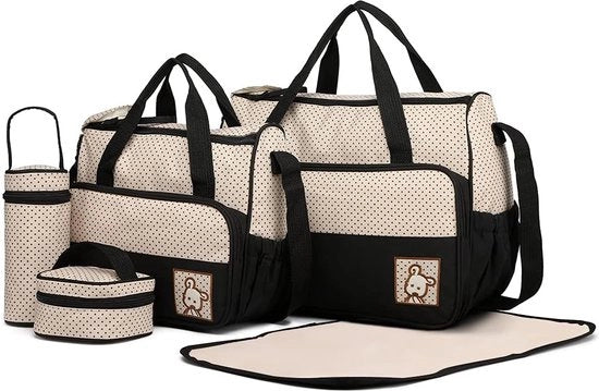 Set di accessori per viaggio - Incluso borsa a mano, borsa per spalle, contenitore per bottiglie e cuscino per sedere
