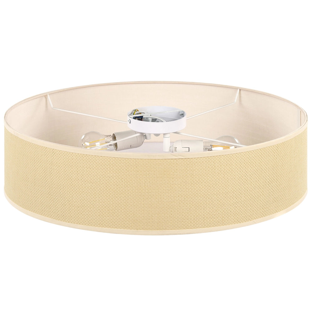 Lampada da soffitto Carta naturale ø 60 cm Luce ad incasso Illuminazione Vimini Boho Moderna Soggiorno Camera da letto