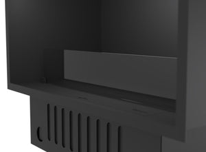 Camino a Vapore Elettrico da Incasso 800x45(64,8)x40 cm Invapo con LED RGB Nero