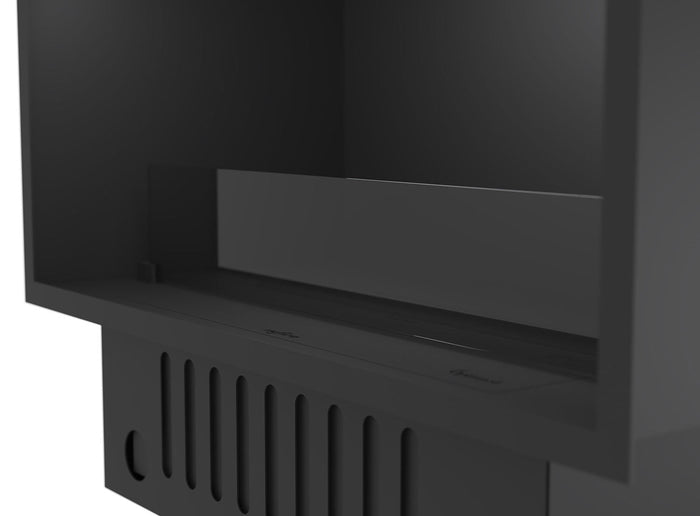 Camino a Vapore Elettrico da Incasso 800x45(64,8)x40 cm Invapo con LED RGB Nero