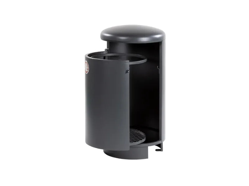 Cestone Brock 200 Giochipark acciaio zincato 75lt 50x50x100h chiusura sicura - Vetro