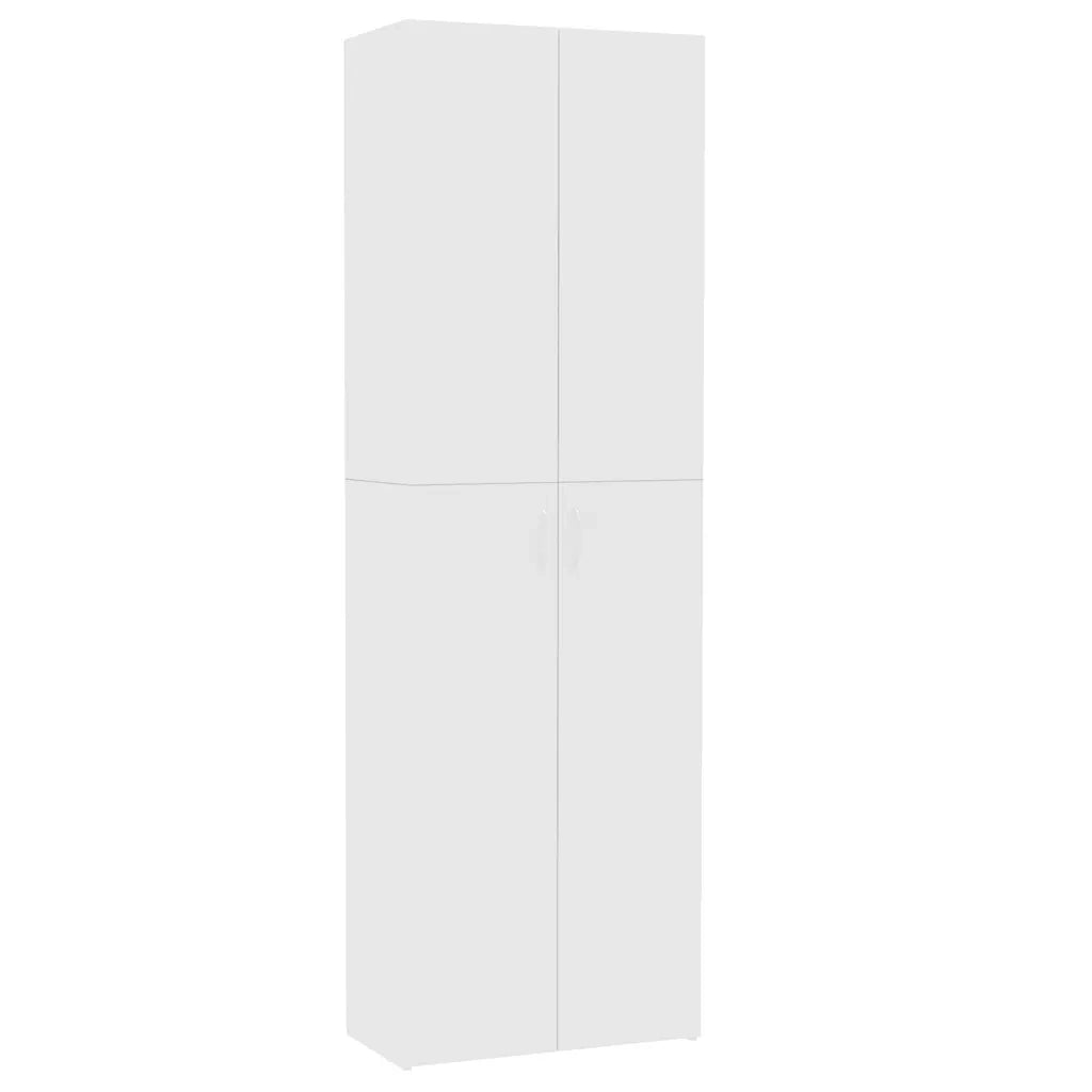 Armadio per Ufficio Bianco 60x32x190 cm in Legno Multistrato
