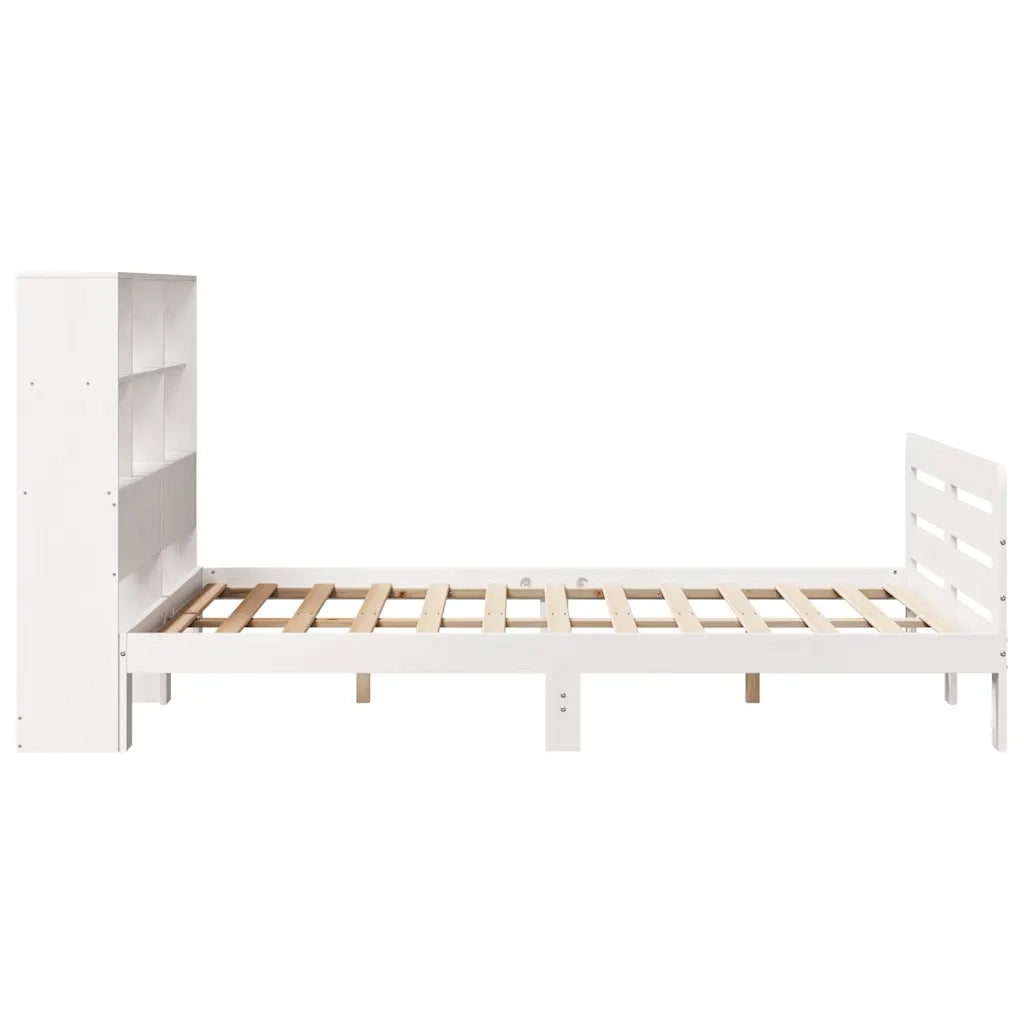 Giroletto senza Materasso Bianco 160x200 cm Legno Massello Pino 3309930