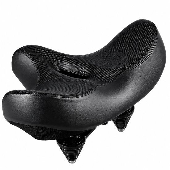 Sella Bicicletta Ergonomica - Sella Extra Larga - Sella Comfort - Sella Bicicletta morbida - Larga e Dampened - Per Signore e Signore - Respirante