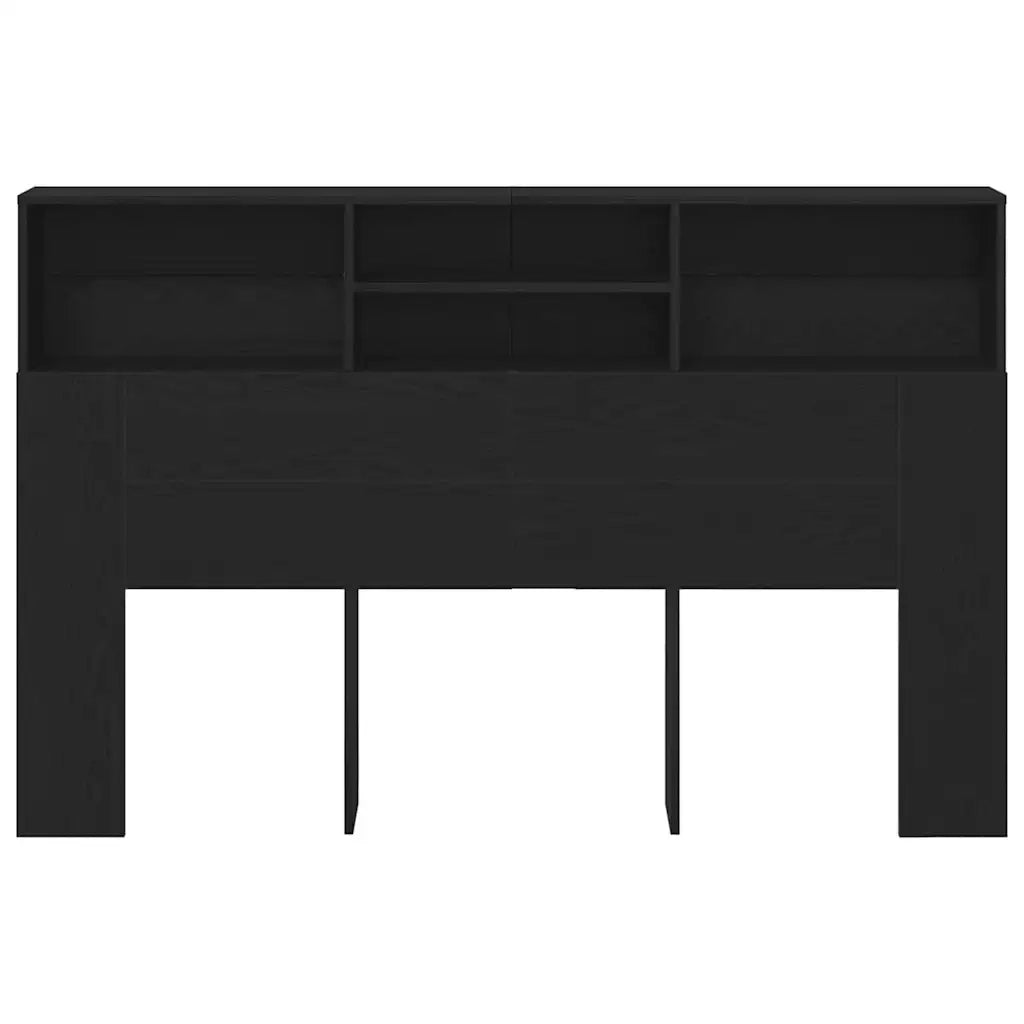 Testata del letto Rovere Nero Legno ingegnerizzato 862753