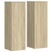 Supporti per piante | Sostegno per piante 2 pz Rovere Sonoma 33x33x100 cm Multistrato