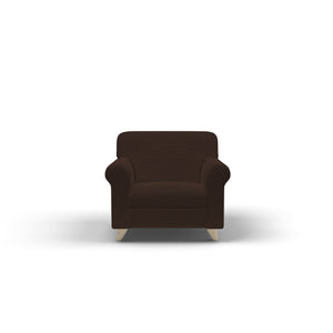 Copridivano Elasticizzato 3 Posti in Poliestere Leslie Marrone