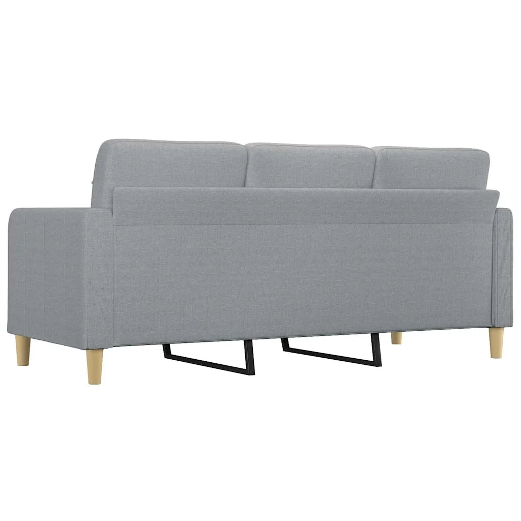 Divano | Divano da soggiorno | Sofa a 3 Posti Grigio Chiaro 180 cm in Tessuto