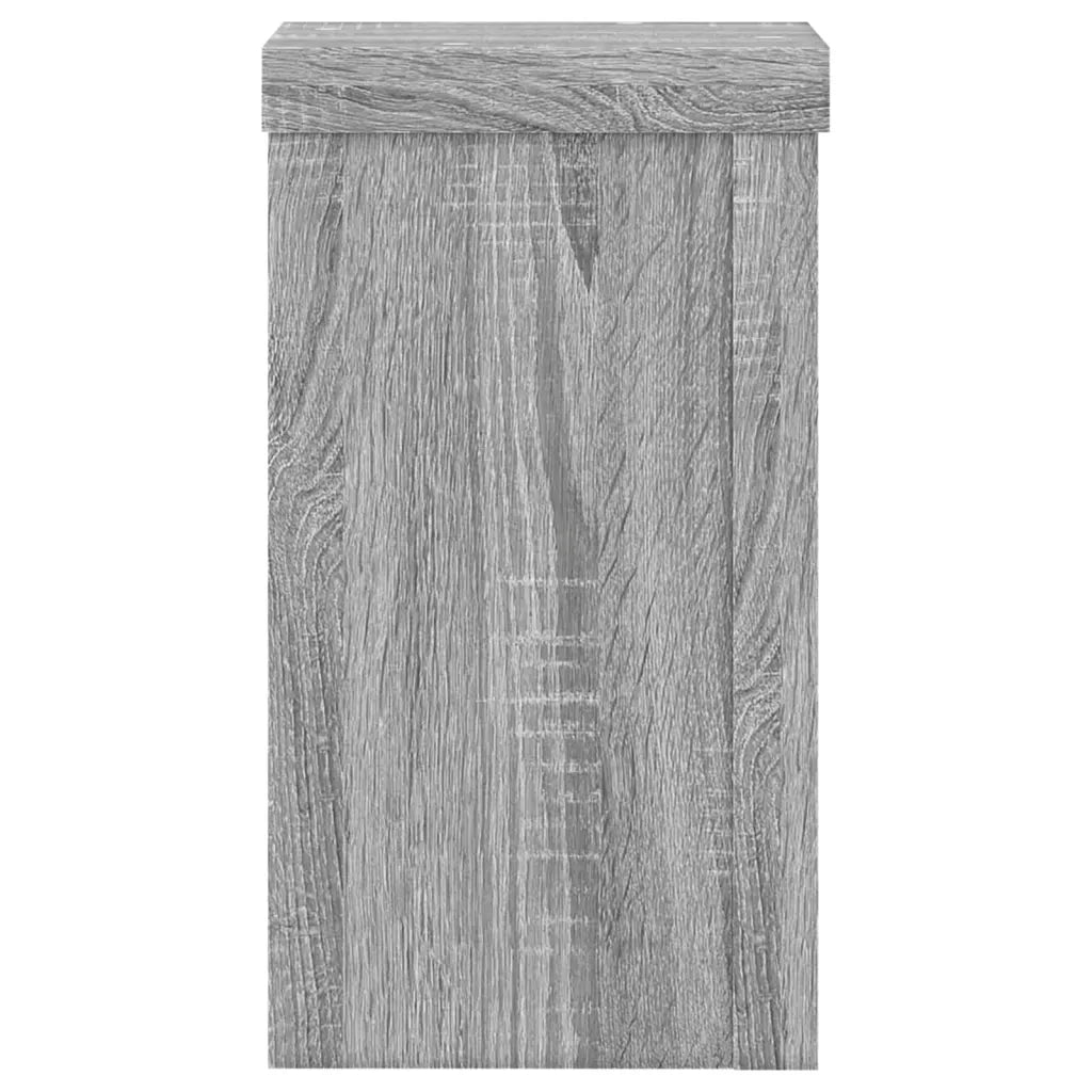 Supporti per piante | Sostegno per piante 2 pz Grigio 10x10x18 cm in Multistrato