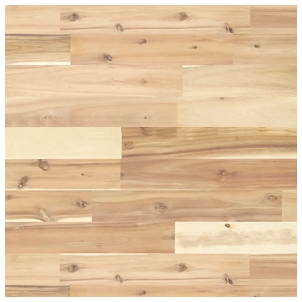 Ripiano a Parete per Lavabo-Mensole a Muro in Acciaio e Massello di Acacia 563774