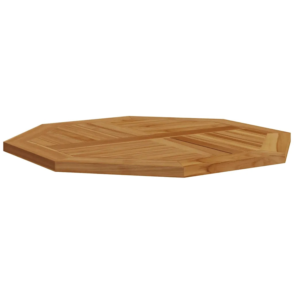 Piano per Tavolo 80x80x2,5 cm Ottagonale Legno Massello di Teak 366666
