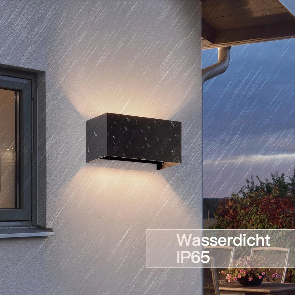 ZMH Applique da parete a LED per interni Applique da parete per esterni G9 bianco caldo IP65