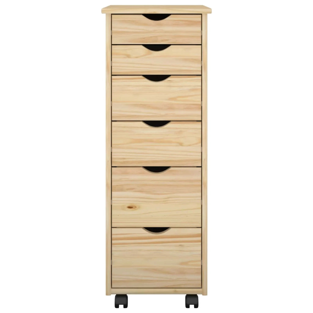 Mobile con Ruote con ruota Marrone 34 x 39 x 93,5 cm