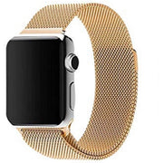 Trade Shop - Cinturino Oro 42mm Maglia Milanese Iwatch Serie 3/2/1 Chiusura Magnetica -