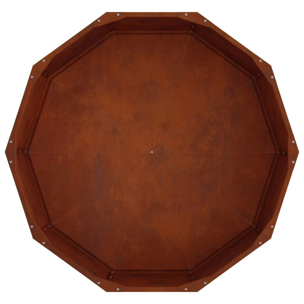 Fioriera Ruggine 90 x 90 x 35 cm 883737